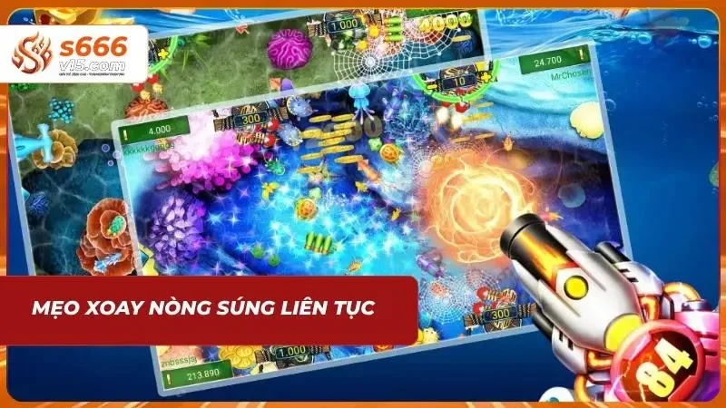 Mẹo Chơi Bắn Cá – Bí Quyết Săn Thưởng Hiệu Quả Từ Cao Thủ 3 Kỹ thuật xoay nòng súng đều tay bao vây và rải đạn tối ưu lên toàn bộ sinh vật đại dương